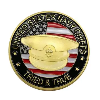  American statele UNITE ale americii Navy Chiefs Stil Patriotism Ofițer de Marină Monede Comemorative Cadou de Colecție Memorială Suveniruri Monede de Colecție