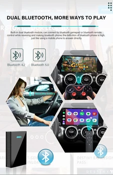  Android Auto Cutie Player Multimedia, Wireless Carplay cutie HDMI Smart Android 10.0 Wireless Carplay Ai cutie 4+64G suport Netflix