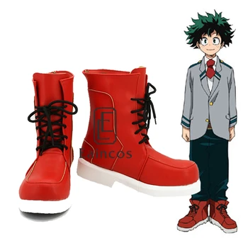  Anime Eroul Meu Mediul Academic Midoriya Izuku Cosplay Pantofi Roșii Personalizate