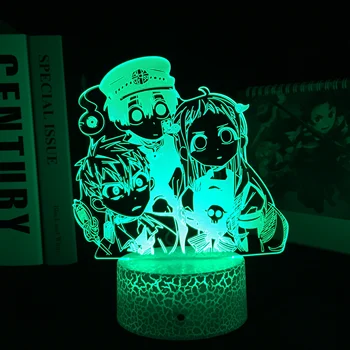  Anime Toaletă Legat Hanako Kun LED-uri Colorate Lumina de Noapte Manga Hanako Cadou Acril 3D Lampa Veioza Decor Dormitor