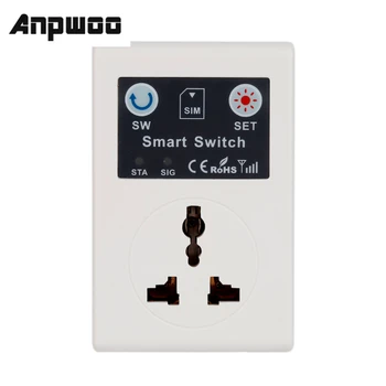  ANPWOO Profesionale din marea BRITANIE/UE 220V Telefon RC Remote Control Wireless Smart Switch GSM Priza de Putere Priza de Acasă Aparat de uz Casnic