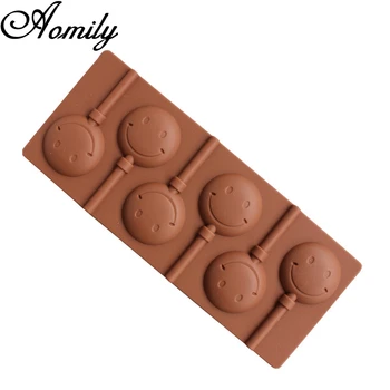  Aomily Simle Fata Lollipop Mucegai DIY Bakeware Silicon 3D Handmade Pop Fraier Bastoane Lolly Bomboane de Ciocolată Mucegai Cu Stick Forma