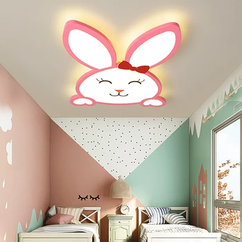  Arriva iepure Moderne LED Lumini Plafon pentru camera Copiilor fată Dormitor de condus techo de culoare roz Tavan lampa iluminat acasă