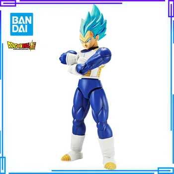  Bandai Original Figura creștere Dragon Ball Super Saiyan Dumnezeu Vegeta Model părul Albastru Mobile de Asamblare Figura Jucărie