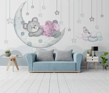  beibehang personalizate papier peint urs drăguț artă murală tapet pentru camera copilului Murală Dormitor, Camera de zi Canapea Fundal TV