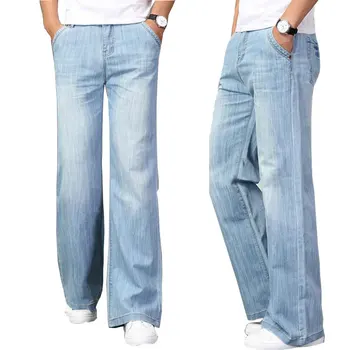  Blugi pentru Bărbați Noua Micro-corn Blugi Barbati Stretch Slim albastru Denim Corn Mare pantaloni Dimensiune Mai 26-35