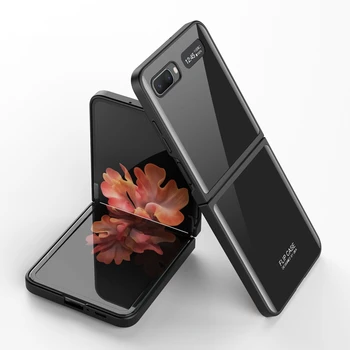  Cadru pătrat Greu de Caz Pentru Samsung Galaxy Z Flip 5G Caz de Telefon sticla rezistenta la Socuri Cover pentru Galaxy Z Flip