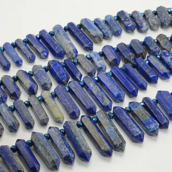  Calitate Natural Lapis Lazuli Margele 8x20mm-10x40mm