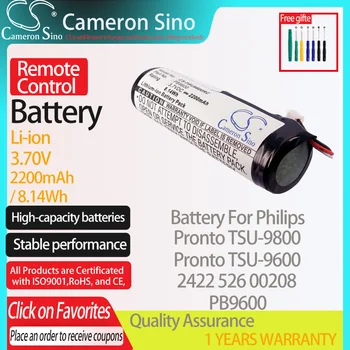  CameronSino Baterie pentru Philips Pronto TSU-9800 Pronto TSU-9600 se potrivește Philips 2422 526 00208 PB9600 Control de la Distanță de baterie 3.70 V