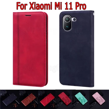  Capac Pentru Xiaomi Mi 11 Pro Caz Flip Stand De Telefon Coajă De Protecție Etui Funda Xiami Xiomi Km 11 Pro Caz Portofel Din Piele Geanta