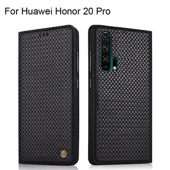  Caz Pentru Huawei Honor 20 Pro Lux Autentic Cazuri De Piele Pentru Huawei Honor 20 Pro Din Piele De Protecție Capacul Din Spate Honor20 Pro