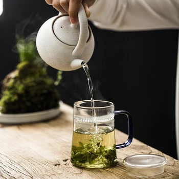  Chineză Ceai Infuzor Cana De Sticlă De Înaltă Calitate Cana De Ceai Ceașcă Cu Ceai Infuser Birou Ceai Sticlă 9 Stiluri Drinkware Pahar Cana