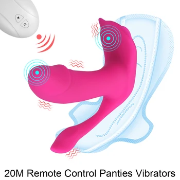  Clitoris Stimula Control de la Distanță Jucărie Sexuală pentru Femei Purta Penis artificial Vibratoare Orgasm Masturbator G Spot Chilotei Vibratoare