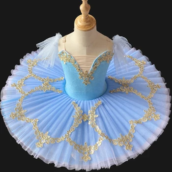  Copii de Balet Fusta Costum Profesional Fata Curgând Frumusete de Dans Costum Rochie Tutu