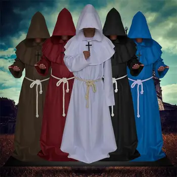  Costum De Călugăr Wizard Preot Pentru Că Noi De Halloween Moartea Halat De Cosplay, Jocuri De Rol