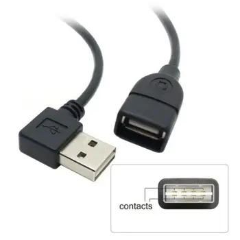  CYDZ Jimier Chenyang 100cm USB 2.0 de sex Masculin la Feminin Cablu de Extensie Reversibil de Stânga-Dreapta, în Unghi 90Degree