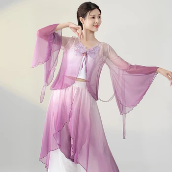  Dans clasic Haine Pentru Femei Adulte Dans Oriental Performanță Etapă Costume de Îmbrăcăminte Populară Chineză Dans Costume DQL7620