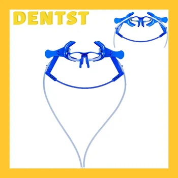  Dentare Obraz Retractor Orală Uscat Domeniul Sistemului De Aspirare Cu Gura Deschizator Ortodontic Albastru Reglabil Buze, Obraz, Limba Dimensiune Universală *1