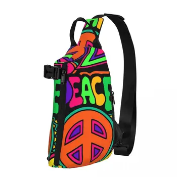  Destul De Roz Pace Saci De Umăr Colorate Hippy De Proiectare În Aer Liber Stil Piept Geanta Sport Sling Bag Noutate De Afaceri Crossbody Genti
