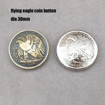  dia 30mm flying eagle monede butonul design DIY portofel din piele geanta șurub nit 10buc/lot