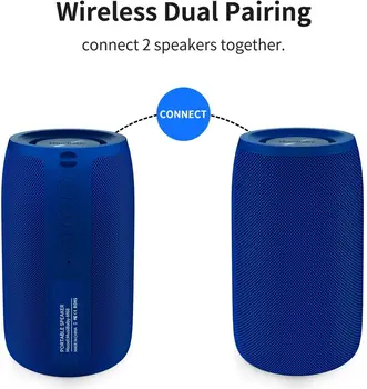 Difuzor Bluetooth,MusiBaby Vorbitor,În Aer Liber, Portabil,Rezistent La Apa,Boxe Wireless,Dual Asociere,Bluetooth 5.0,Tare Stereo În Plină Expansiune