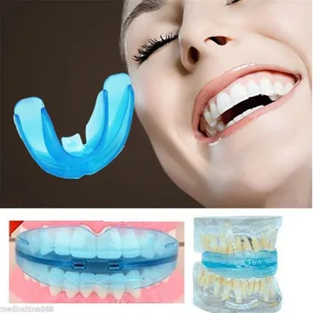  Dinte Aparat Ortodontic Dinți Opritor Silicon Profesionale de Paza TeethStraightener Denta Bretele Muștiucuri pentru Adulți