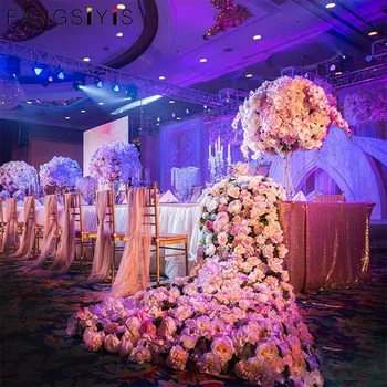  DIY Artificiale perete floare de cires floare de coada de flori de nunta tabelul runner florale bun venit decor studio foto silk road duce rand