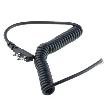  DIY K Cap 2 pin 4 fire microfon Microfon Cablu Difuzor de Primăvară Linie pentru Baofeng UV5R UV-5R Pentru Kenwood TK370 Walkie Talkie