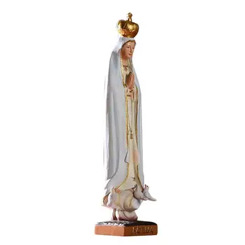  Doamna Noastră De La Fatima Statuie Figura Colectie De Masă Ornament Excepționale Detaliu Meticulos Sculptură Naturală Frumoasă Și Vie