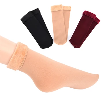  Doamnelor Sosete Plus Catifea Îngroșarea Toamna Iarna Snow Sock Casual Acasă Pardoseală Caldă Sosete Pentru Femei Șosete
