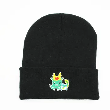  Dragon Broderie Îngroșa Tricot Pălărie de Iarnă Pălărie Cald Chelioși Capac Beanie Hat pentru Barbati si Femei 221