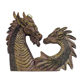  Dragon Rășină Sculptat Arta De Perete Pandantiv Ornament Frumusete Incredibila Si Call Of Dragon Puternic De Energie Silent Night Ornament