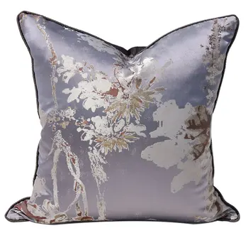  Elegant violet pastorală flori decorative pernă/almofadas caz 45 50,european, american rustic față de pernă acasă decore