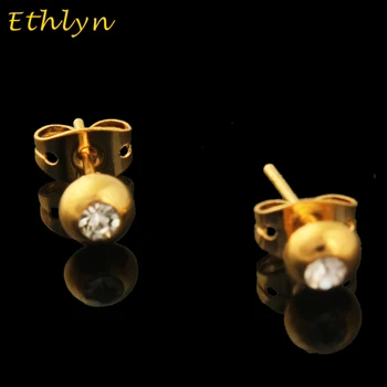  Ethlyn en-Gros Etiopian /African/Kenya/Nigerian piatra cercei stud pentru fete de Culoare de Aur de piatră stud femei cercei E60