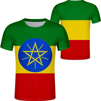  ETIOPIA Tricou Numărul de Numele Eth T-shirt Foto Îmbrăcăminte de Imprimare Diy Gratuit Personalizat Nu se Estompeze, Nu Cracare Tricou Tricou Casual