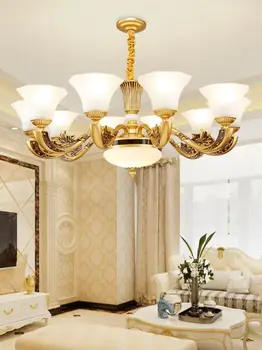  Europene candelabru living lampă simplă moderne aliaj de zinc lămpi de lux atmosferă dormitor restaurant candelabru