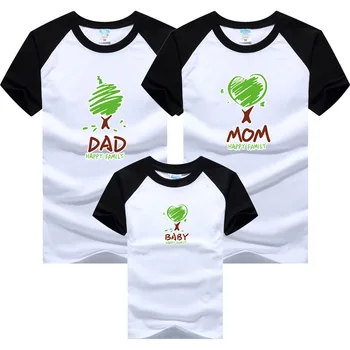  Familie de Potrivire Haine de Vară 2021 în Stil T-shirt, pantaloni Scurți Femei Copilului, Mama Fiica Îmbrăcăminte Tatăl, Fiul de Familie se Uite Haine