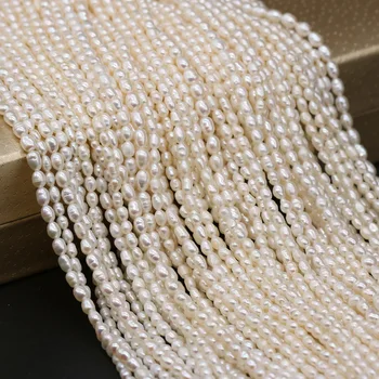  Farmec de modă Perla Margele Vrac Natural Orez Perle de apă Dulce Manual DIY Brățară Colier Bijuterii de Luare Constatările Cadou 36cm