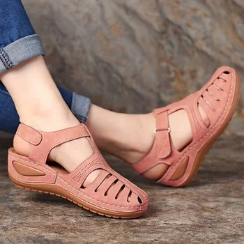  Femei Sandale Noi Pantofi De Vara Pentru Femei Plus Dimensiune 44 Tocuri Pentru Pene Chaussure Femme Casual Gladiator Platforma Talon