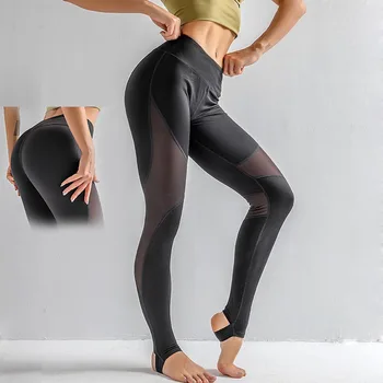 Femeile De Fitness Jambiere Transparente Sexy Sport Push-Up Hip Fundul Ridica Înaltă Talie Pantaloni De Antrenament Skinny Slim Jos Centura De Lenjerie De Corp