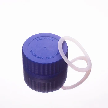  Fir albastru capac,GLS80mm,Capac cu filet din Plastic cu inel de silicon