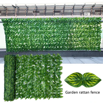  Frunza artificială Screening Roll UV, Decolorare Protecția vieții private Acoperire Perete de Amenajare a teritoriului Gradina Gard Ecran Pentru Interior Decor în aer liber