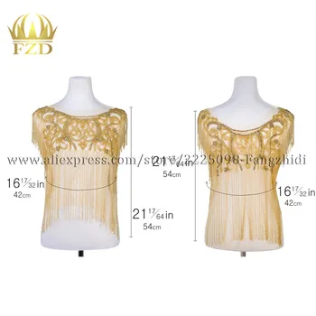  FZD 1 Set fata si spate Cascada marionetă corsetul aplicatiile bijuterii Rochie de Patch-uri Pentru Rochie de Mireasa DRA-138
