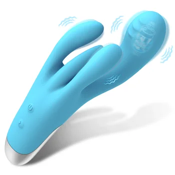  G-spot Rabbit Vibrator pentru Stimularea Clitorisului Puternic Vibrator cu 10 Vibrații Impermeabil Vagin Masaj Adult Jucării Sexuale pentru Femei
