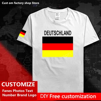  Germania, Deutschland Bumbac Tricou Tricou Personalizat Fanii DIY Număr de Nume de Brand, LOGO-ul de Moda High Street Hip Hop Liber Casual T-shirt