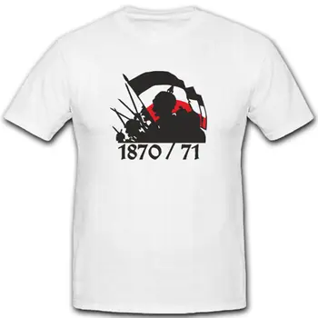  Germania, Franța Război Prusiei 1870/71 Luptă Pentru Bărbați T-Shirt Cu Maneci Scurte Casual De Bumbac, O-Neck Cămașă De Vară