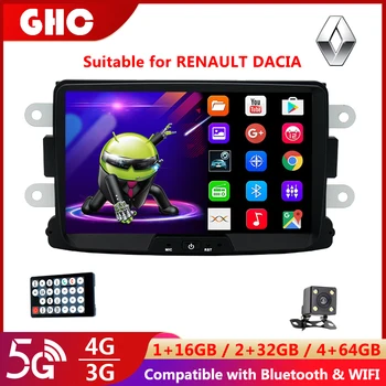  GHC 8 Inch Touch Screen Auto Multimedia Player pentru Dacia GPS Radio Auto 2 Din Android Auto 64G Masina Radio1080DH MP5 Player Auto
