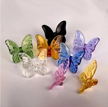  Glazura Colorate De Cristal Fluture Ornamente Decor Acasă Meserii Petrecere De Vacanță Cadouri