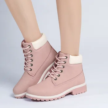  Glezna Cizme Pentru Femei 2022 Nou Brand Cizme De Zăpadă De Moda Cald Cizme De Iarna Pentru Femei Pătrat Solid Pantofi Cu Toc Femei Plus Dimensiune 36-43