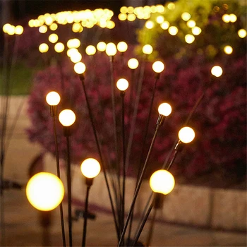  Glowworm Solar Lumini de Crăciun Decor Peisaj Decor Lumini Atmosferă Romantică Vacanță Consumabile pentru Căi Curti Alei
